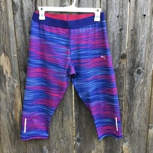 Puma striped Capri leggings